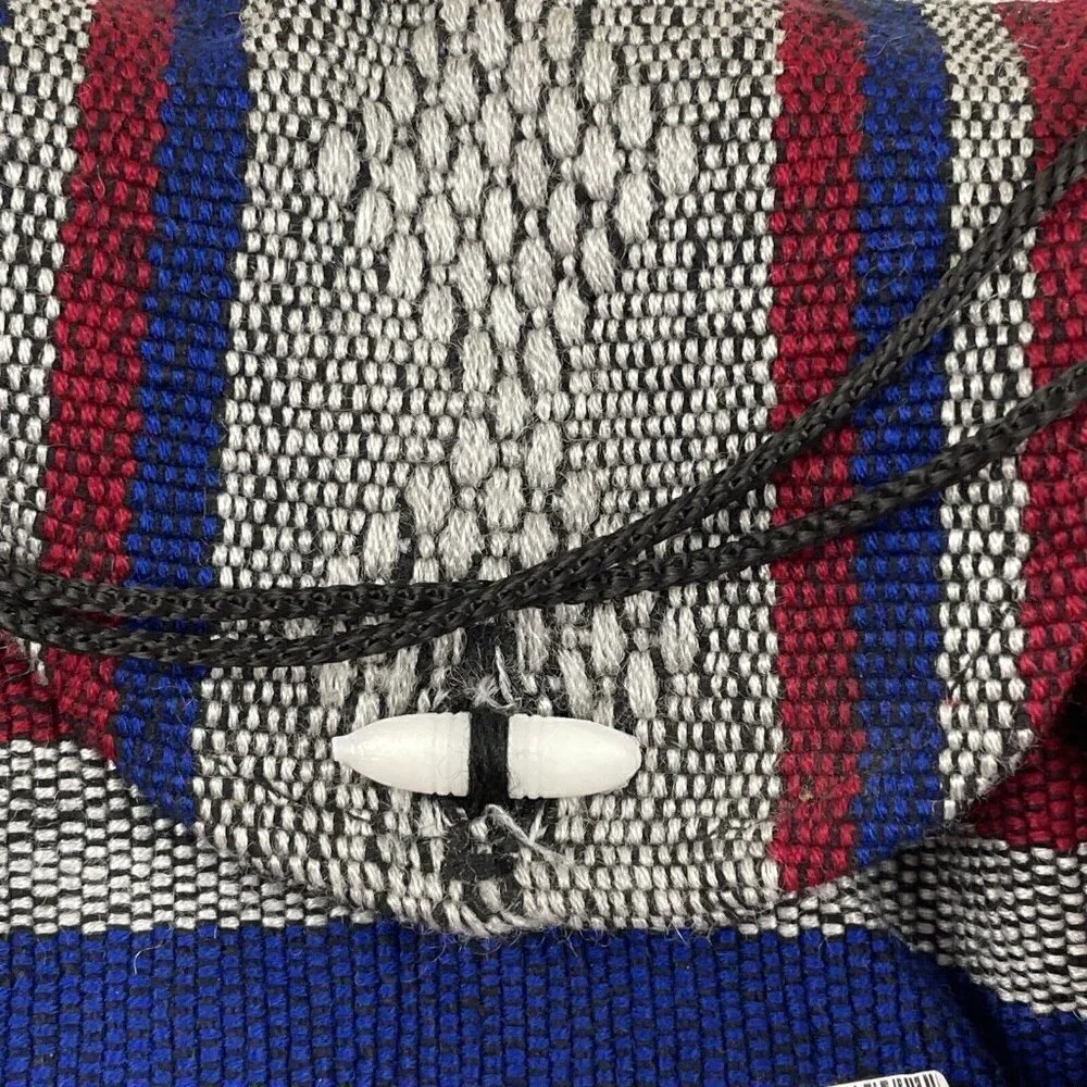 Patriots Football Mexican Woven Embroidered Backpack Bag Red White Blue NFL